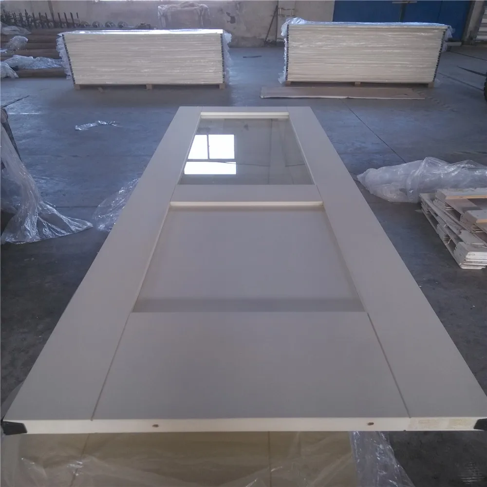 K style Interior sliding wood barn door panel slab wooden sliding barn door for house for closet bedroom