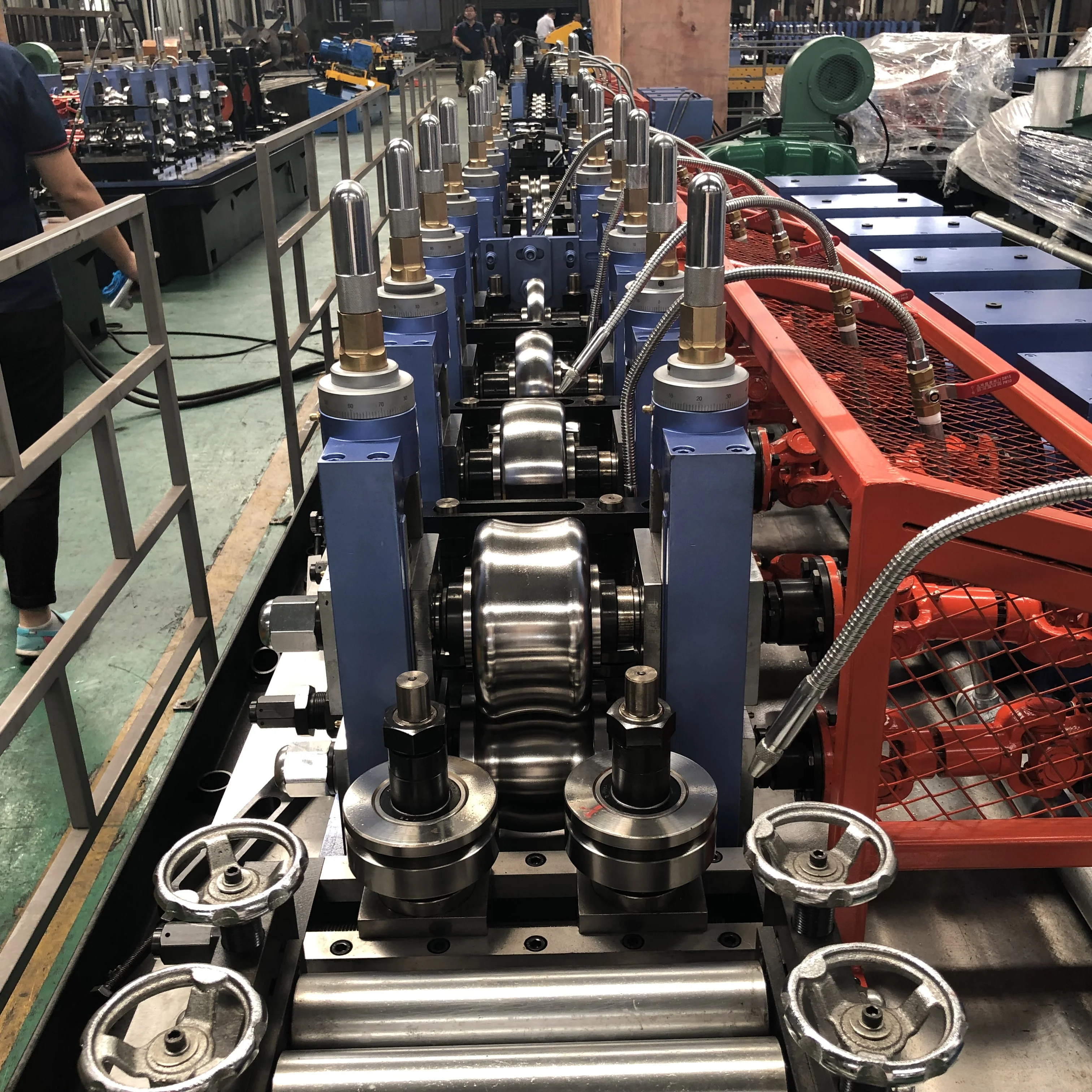 Construction Scaffold High Strength High Frequency Welding Square And Rectangle Carbon Tube Making Machine