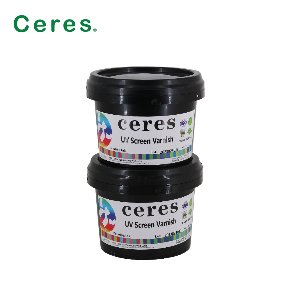 Strong adaptability uv screen ink varnish for Industrial application