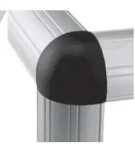 DIN Standard Slot 10 Aluminum Profile Accessories 3-Way Corner Bracket Connector With 3-dimensional Semi-Circular Arc