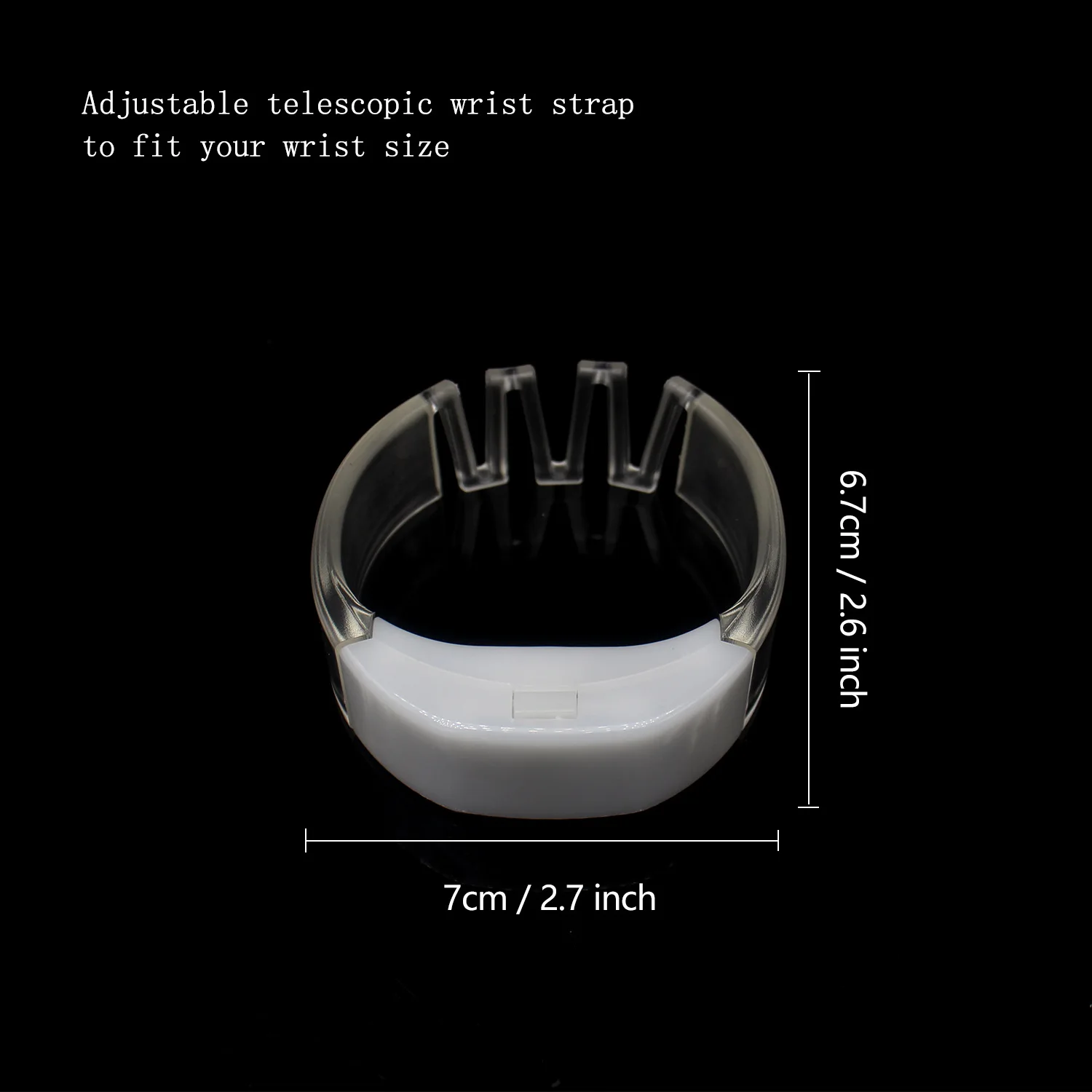 LED Glow Bracelets Light Up Glow in The Dark Party Favors PVC Led Wristbands for Concerts Festivals Game Prizes Sports Rave