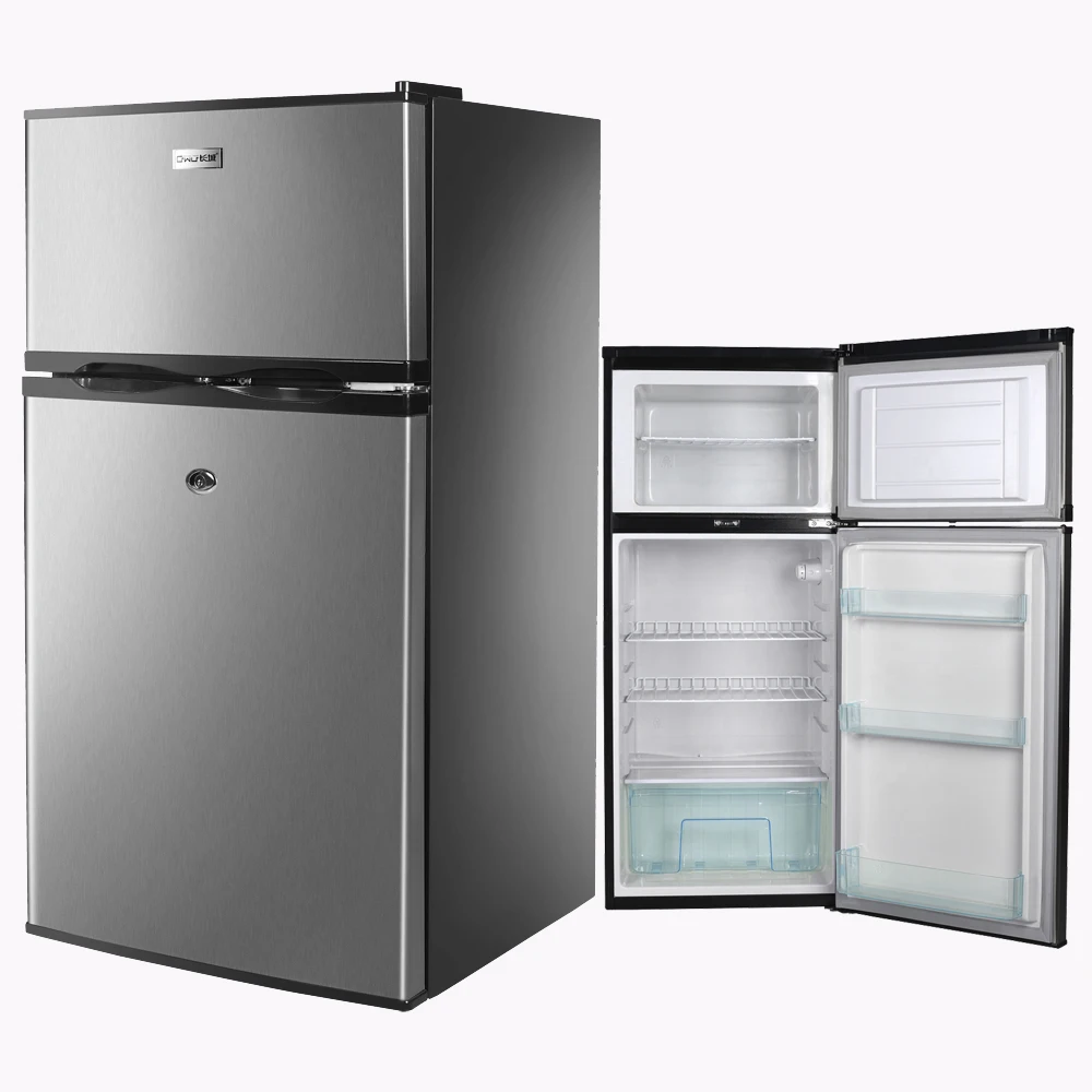 90L 78L Upright Home Double Door Gas Powered Fridge Refrigerator on Sale with Top Freezer