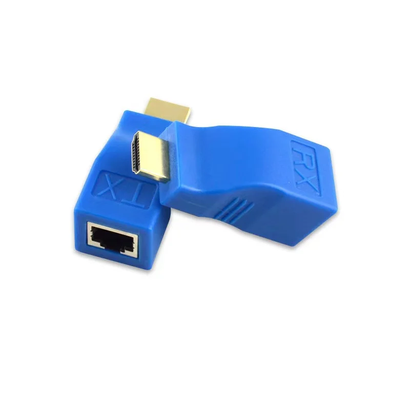 Extender RJ45 Ports Network 4K  Extension signal up to 30m  UTP LAN Ethernet For TV Monitor