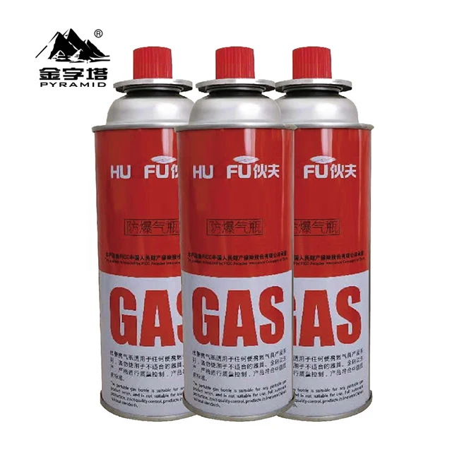 BBQ Camping Butane Gas Cartridge New Style for Portable Gas Stove