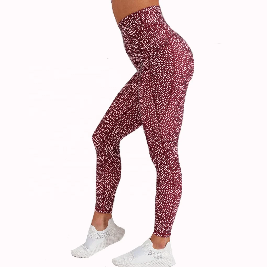 Custom Fitness High Waist Workout Gym Push Up Womens Yoga Leggings With Pockets