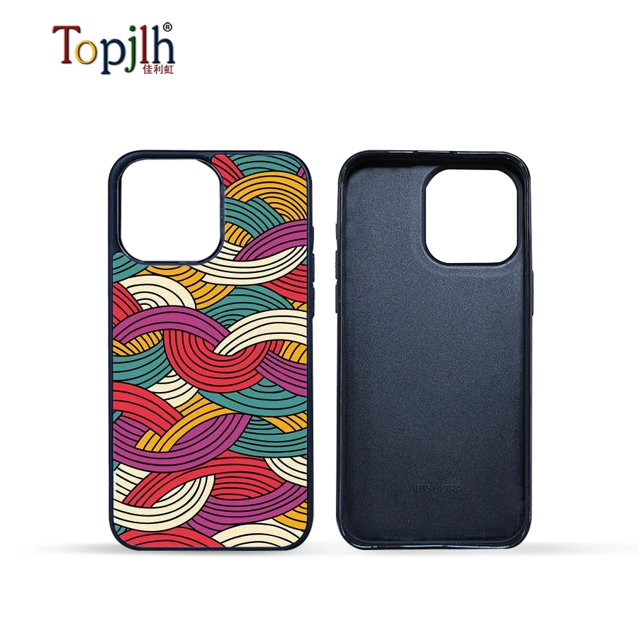 wholesale 2D 3D TPU PC 2 in 1 tough cases custom logo paper film printing coated snap phone case sublimation machine made