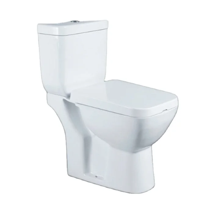 
KD-T006TP In Stock Asian Middle East Market Best Selling Washdown Two Piece Toilet Square WC Seat Price 