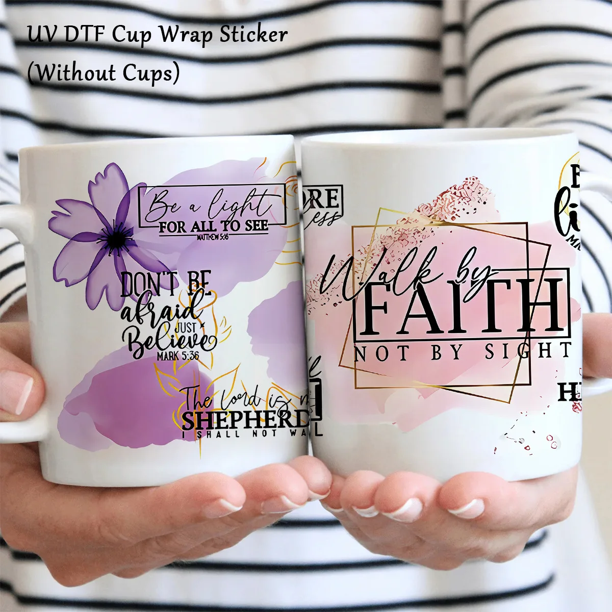 Guangdong Supplier Custom Sizes	Fast Production Cheap Seasonal UV DTF Cup Wrap For 16OZ Custom  UV DTF Cup Wraps