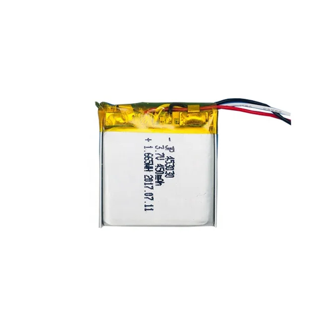 shenzhen factory high capacity oem li polymer battery 453030 3.7v 450mAh with pcb