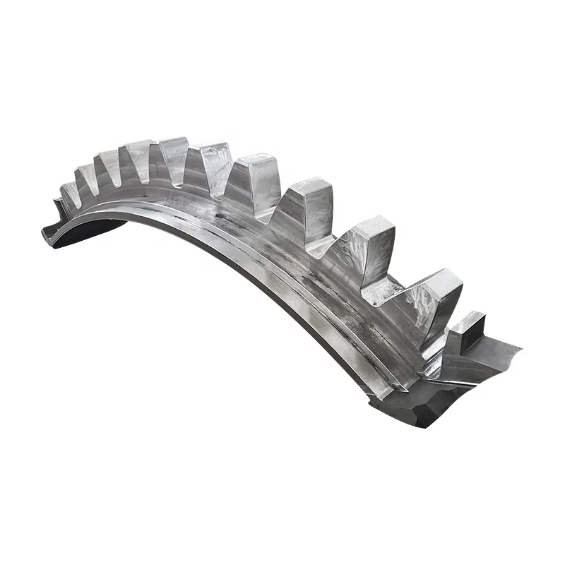 Wangli high quality 42CrMo for cement kiln twelve segments large diameter ring gear