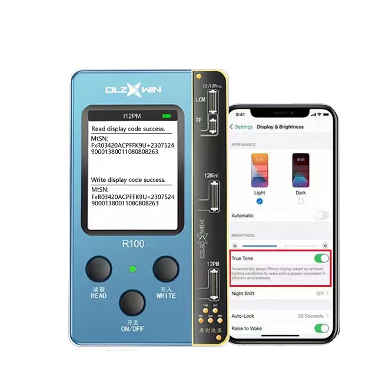 DL R100 Ture Tone Programmer Multifunctional Recover Device for iPhone LCD Screen Original Color Recover Support GX/JK/ZY/RJ/XY