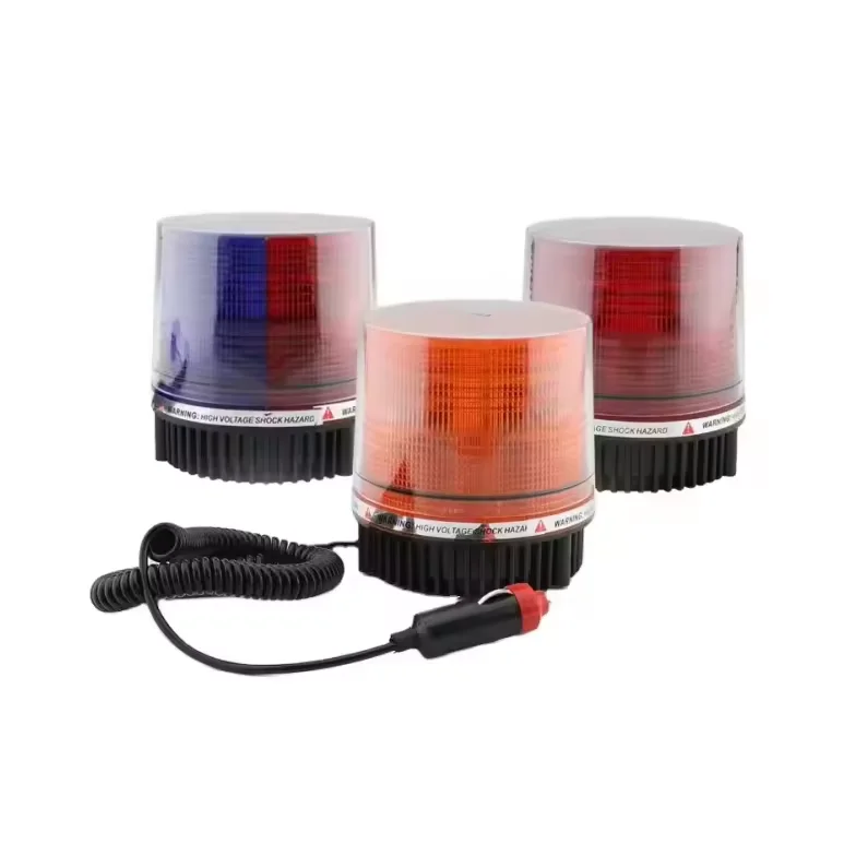 Hot sale amber red blue traffic strobe 12/24 volt led truck light with magnetic