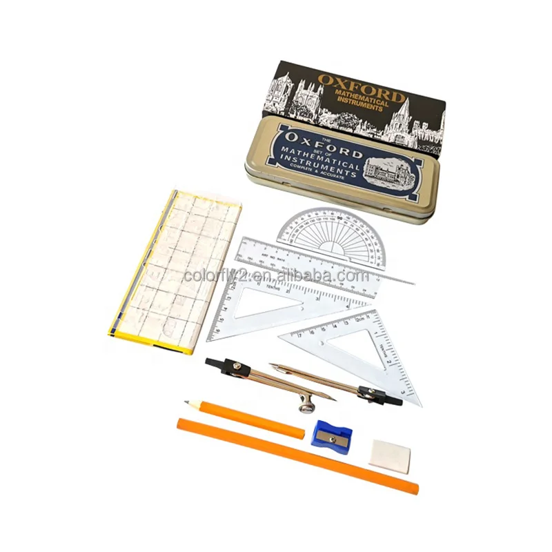 2022 new Custom Stationery Boxes School Geometry Math Set School Geometry Math Set