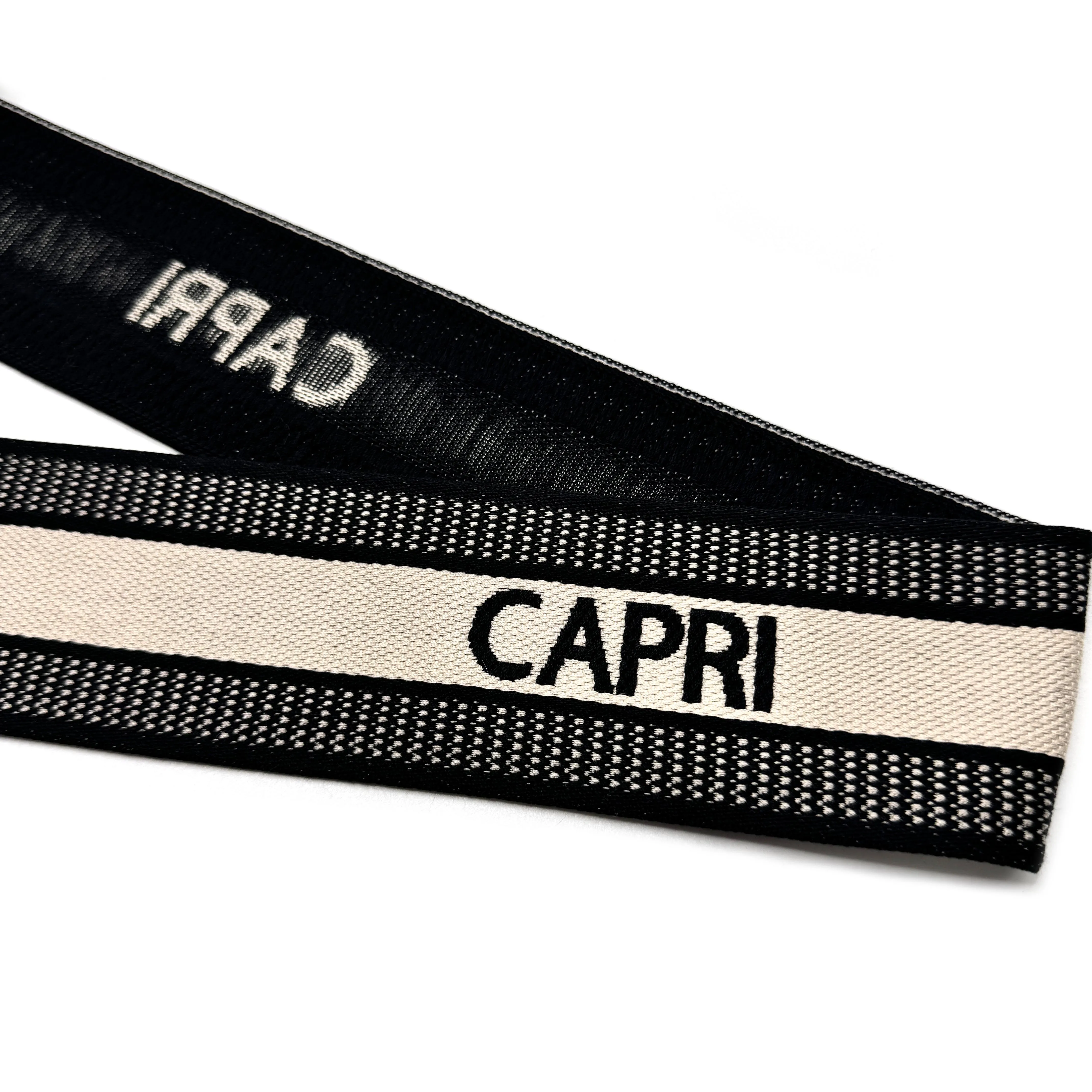 Best Quality 6.5cm Biodegradable LONDON Polyester Cotton Jacquard Webbing For Bag Decoration