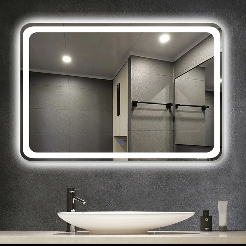 High Quality Bath Mirrors Anti-fog LED Illuminated Wall Mounted Home Decoration Backlit Led Bathroom Mirror