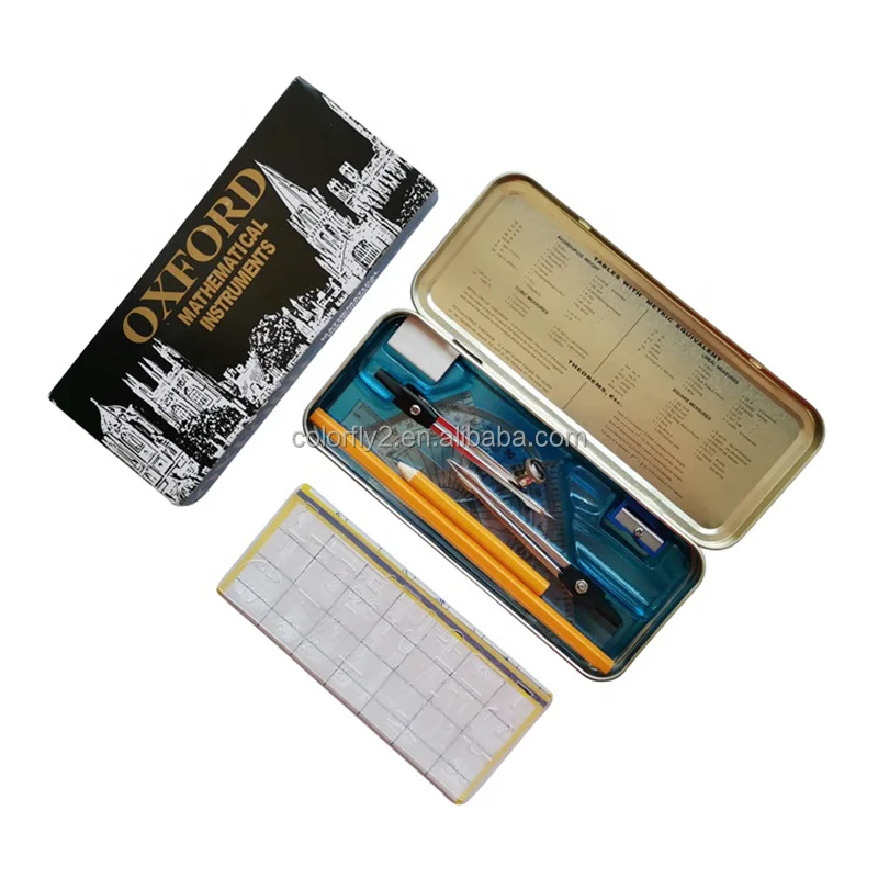 2022 new Custom Stationery Boxes School Geometry Math Set School Geometry Math Set