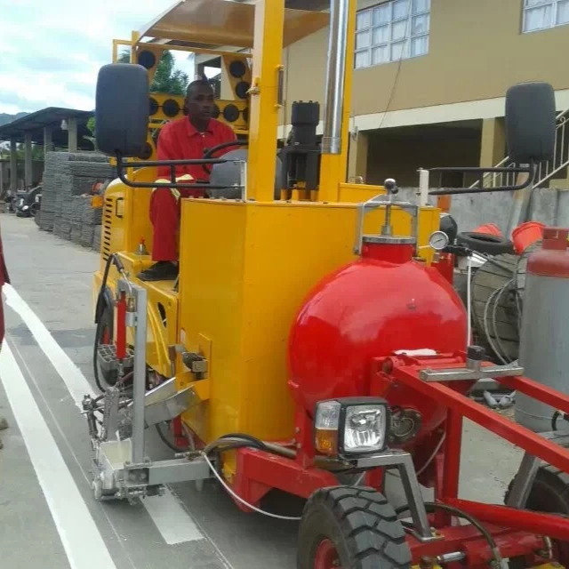 Driving Type Thermoplastic paint road safety stripping equipment