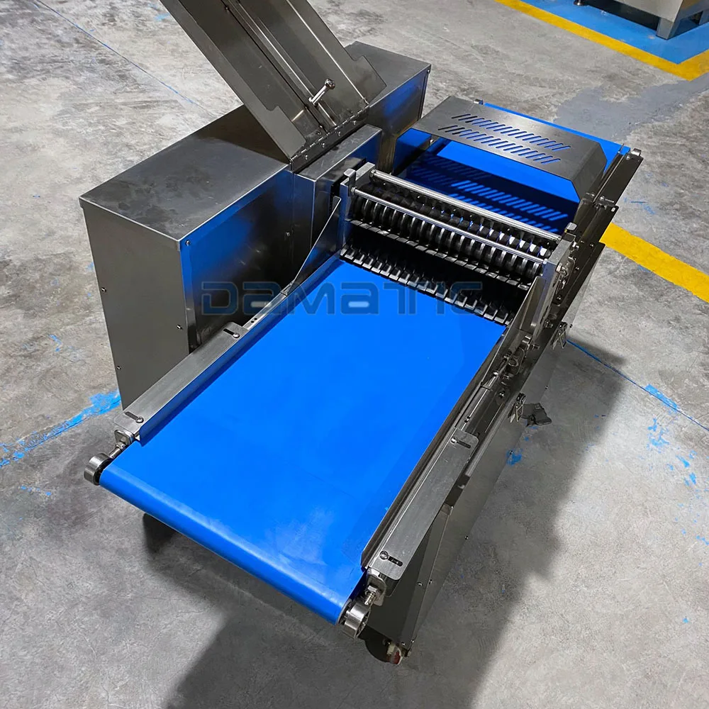 Deli Cut Meat Fillet Food Slicer Belt Industrial Chicken Machine Butchery Poultry Cooked Meat Cutter Cutting Band Saw Automatic