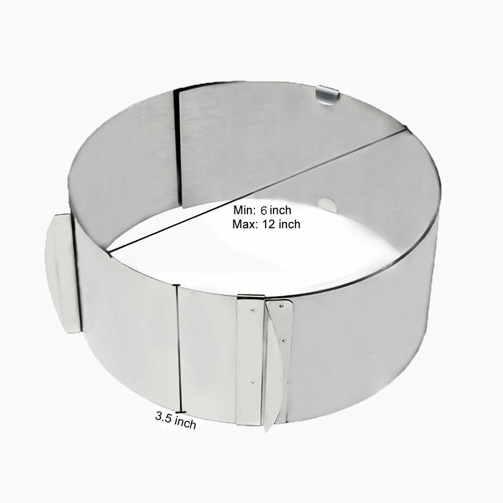 Newest Design Convenient Kitchen Metal Cake Baking Tools Adjustable Size Cake Ring Molds