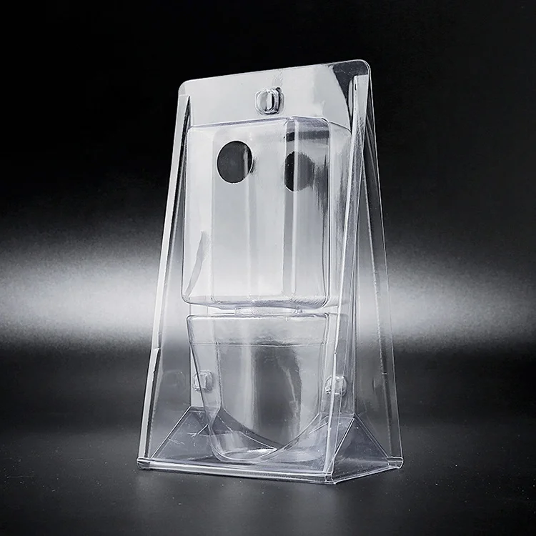 Custom Clear Plastic PET PVC Tri-fold Blister Packaging for Live Plants Flower Seedlings Flower Pots Transportation Box