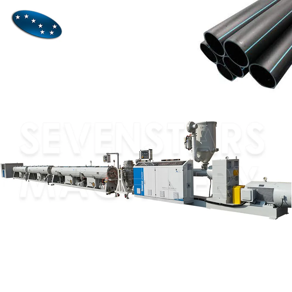 plastic pe hdpe water pipe making extrusion machine line for sale