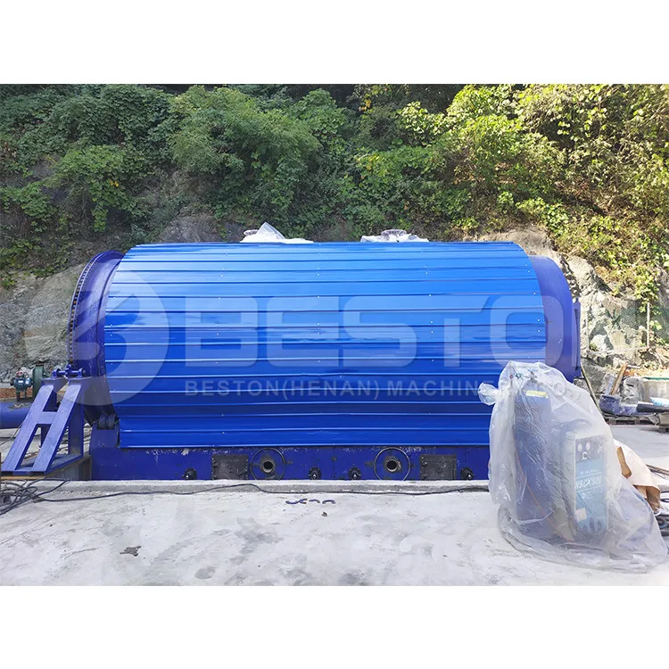 Beston Group 12-16T/D waste sludge pyrolysis to fuel oil plant waste pyrolysis machine