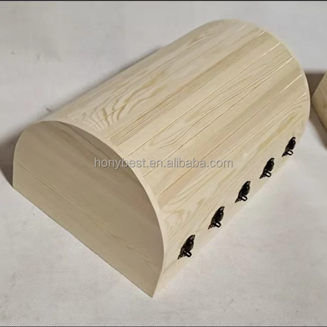 wooden storage trunk