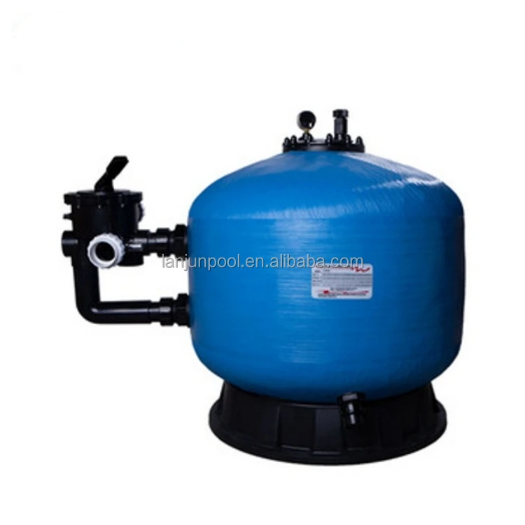 Customized Black Multiport Valve Sand Filter Control Valve Silica Self Cleaning Polyester Fiber Pool Sand Filter For Swimming