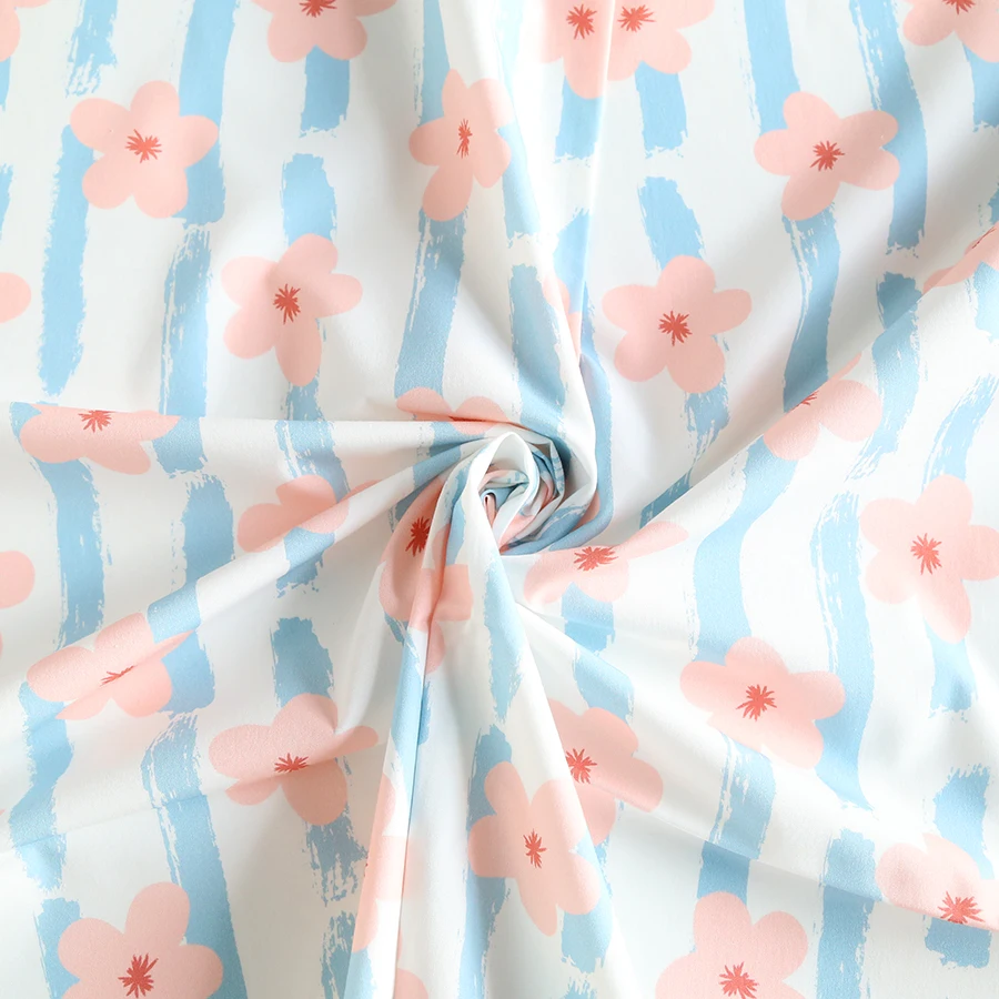 Wholesale Custom digital printed 100% modal  fabric for garment and dresses