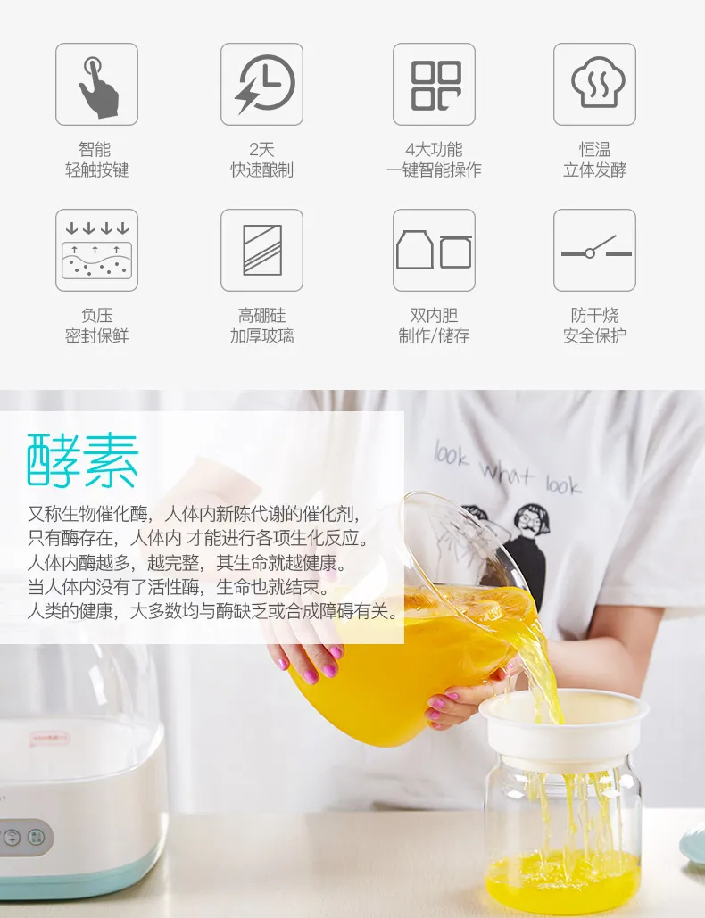 2019 New 2L Glass Container Natto Machine Fermentation Machine Mini Yogurt Maker with Best Price