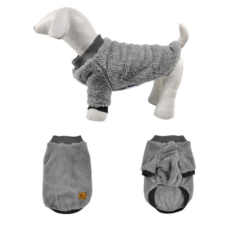 Pet clothes with Dogs cat  winter pullover plush sweater hoodie