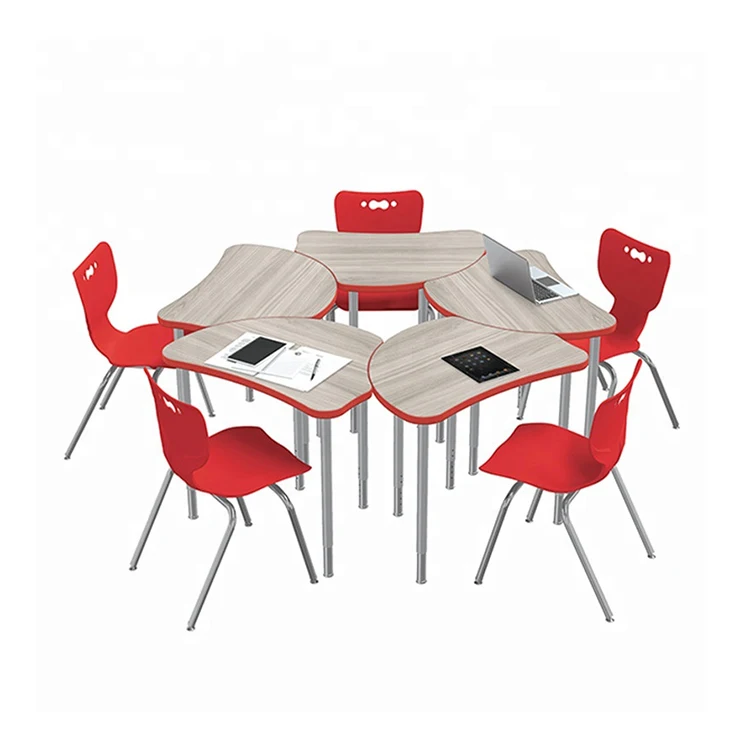 Combination desks and chairs for students, school furniture, school sets, commercial furniture, modern hospital