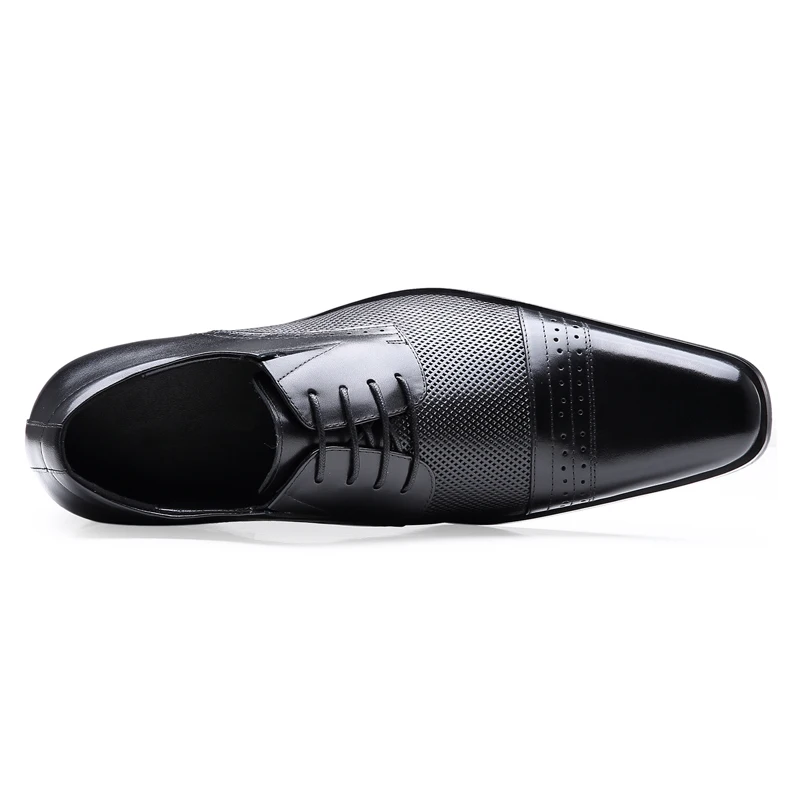 fashion lace up leather men formal , height increasing footwear elevator business wedding formal men dress shoes