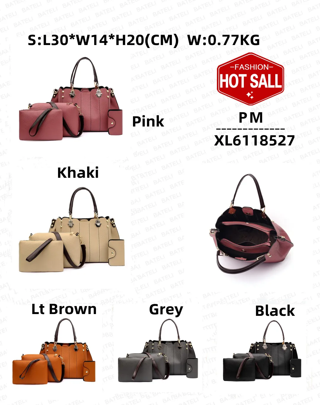 2022 New Fashion handbag sets 4 pieces lady hand bags high capacity crossbody bags 4 in one bag set ladies handbag set handbag