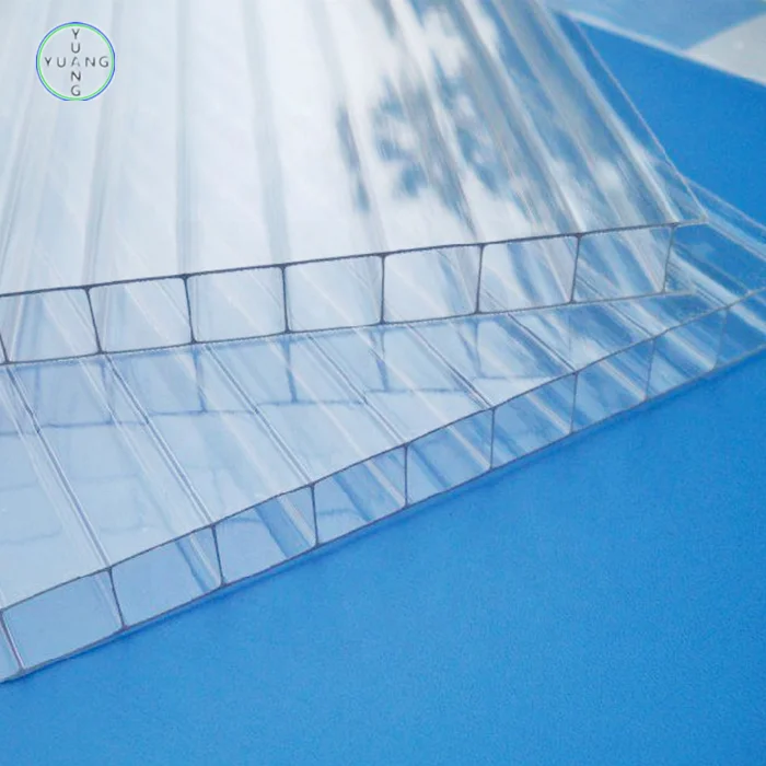 Environmental protection roofing materials heat resistant flexible UV polycarbonate hollow sun sheet