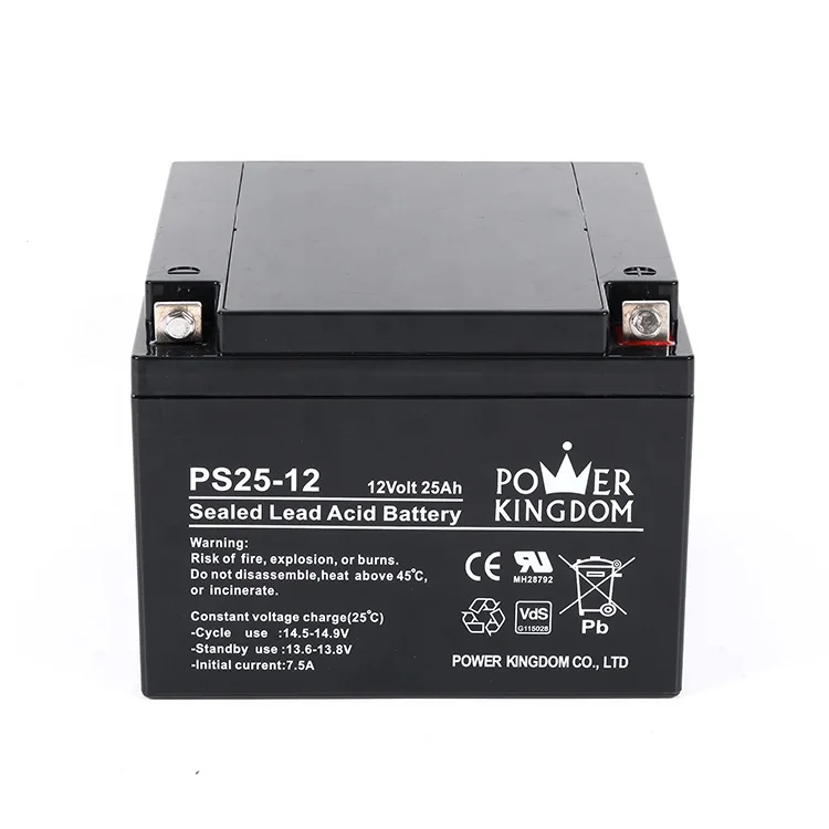 12V 25Ah AGM VRLA регулируемых герметичных свинцово-кислотный аккумулятор электрический скутер батарея