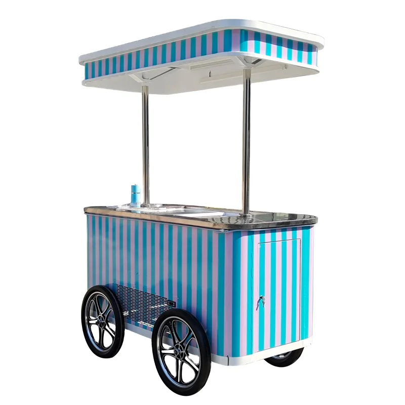Commercial Ice Cream Cart Freezer Bicycle for Sale Popsicle Cargo Food Bike Electric Passenger Tricycle Ebike Customized