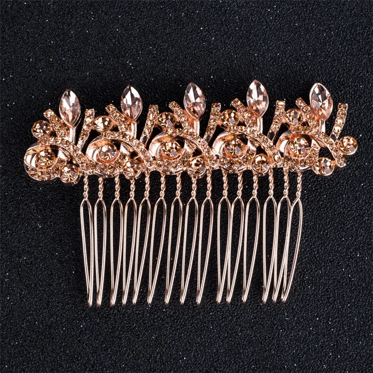 
Bride Crystal Hair Comb For Women Fashion Wedding Hair Jewelry Accessories 