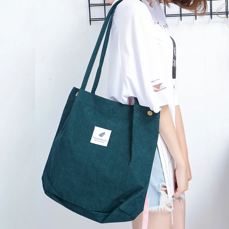 Stock hot sale portable large capacity shopping bag ecofriendly for student