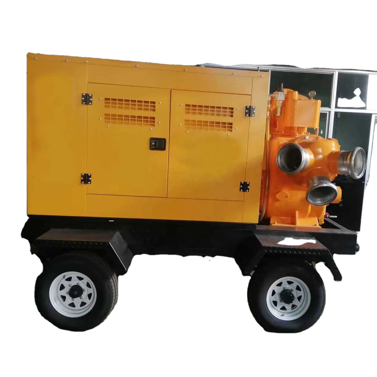 Good Guality 14 Inch 1500m3/h ZX Type Large Flow  Strong Self-priming Diesel  Pump Set