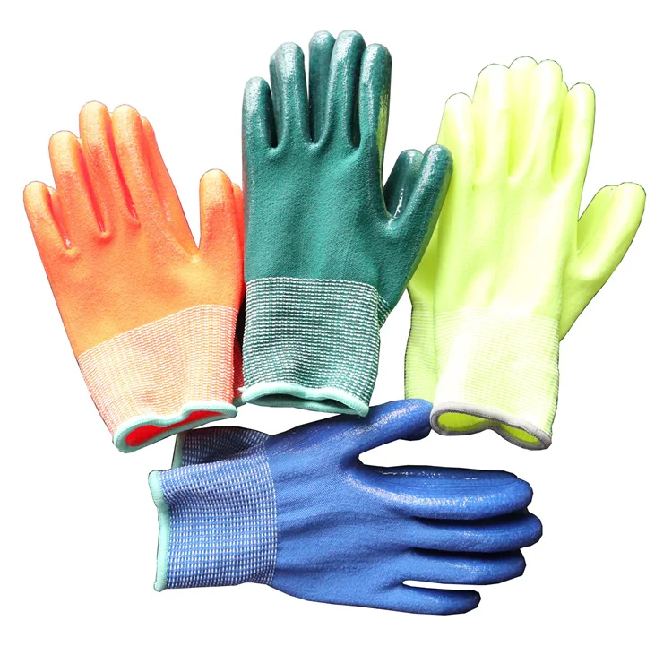 Custom Children Spandex Silicone Gloves Kids Anti Slip Grip Gardening Gloves