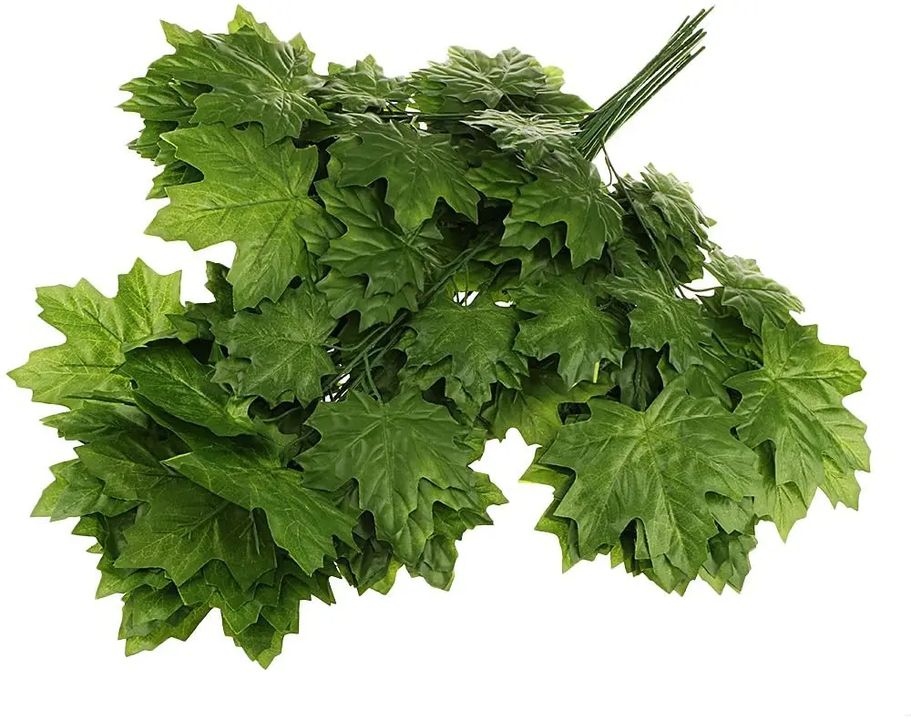 Artificial Silk Maple Leaf Autumn Fall Leaves for Wedding House Party Decoration