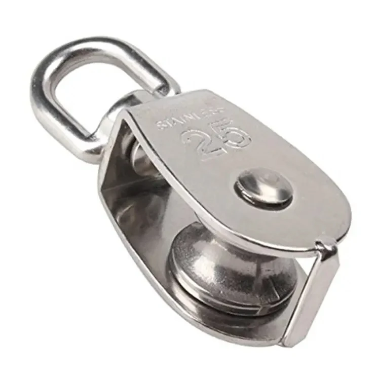 Professional high tensile Hot Sale stainless steel Pulley Double Wheel, Single Wheel Pulley  Double Wheel Wire Rope Pulley Block
