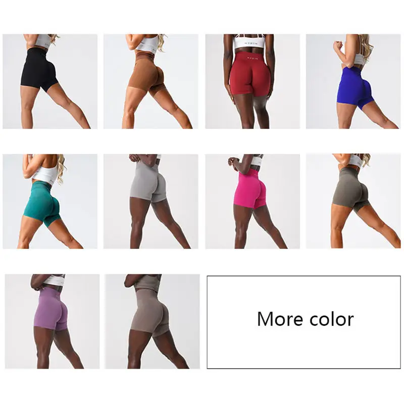 High Waist tropa deportiva mujer Seamless Wide Waistband biker Sports Yoga Shorts For Women