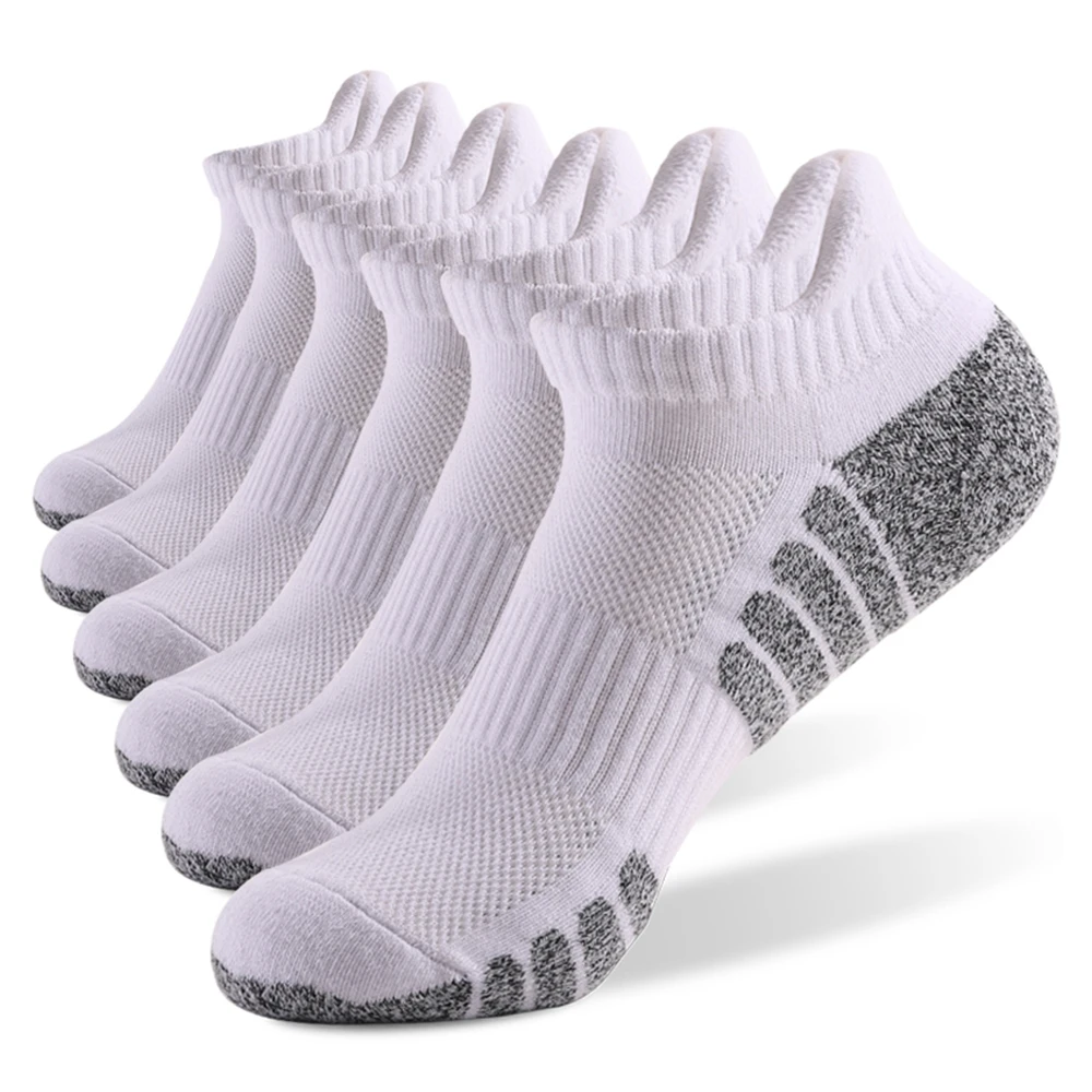 Sport Ankle Socks Athletic Low-cut Thick Knit Half cushion Socks Outdoor Fitness Breathable Wear-resistant Warm Socks