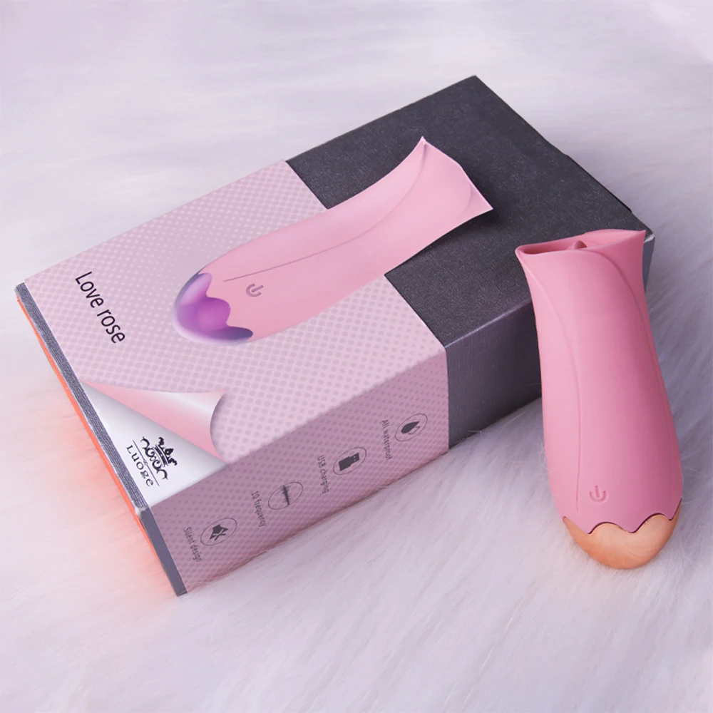 Rose Shape Sucking Sex Vibrator Clit Sucking Hot Tongue Licking vagina clitoris Women Toys Stimulator Nipple Massager for Couple
