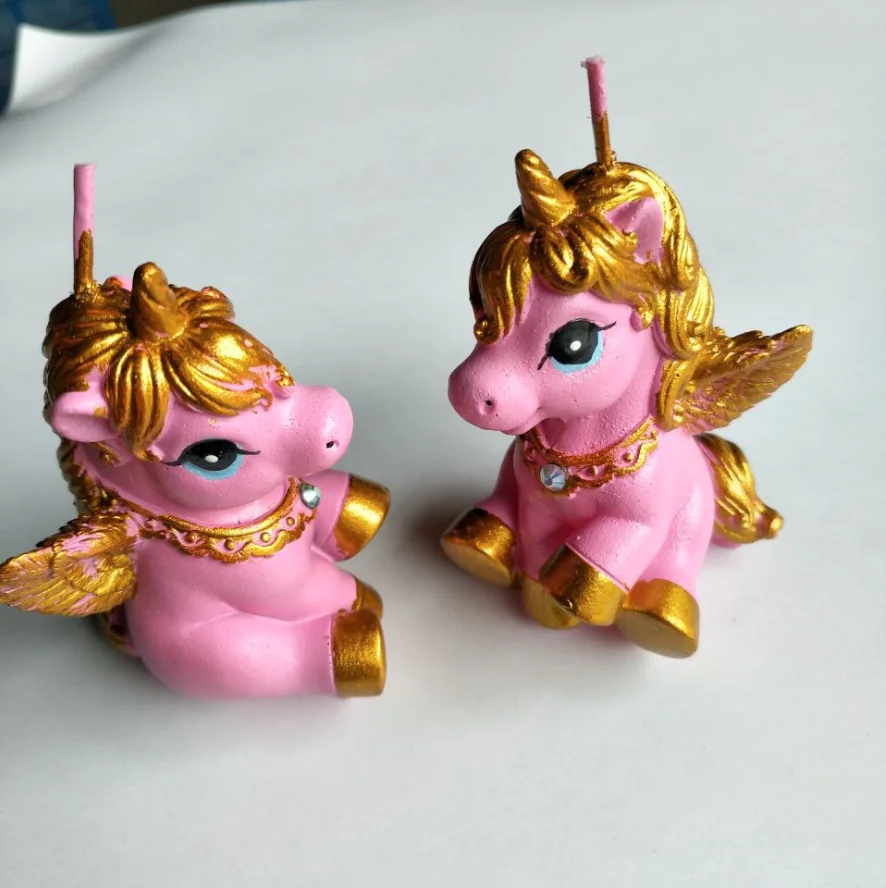 Innovative Smokeless party supplies unicorn birthday party candle happy birthday candles birthday candles for kids