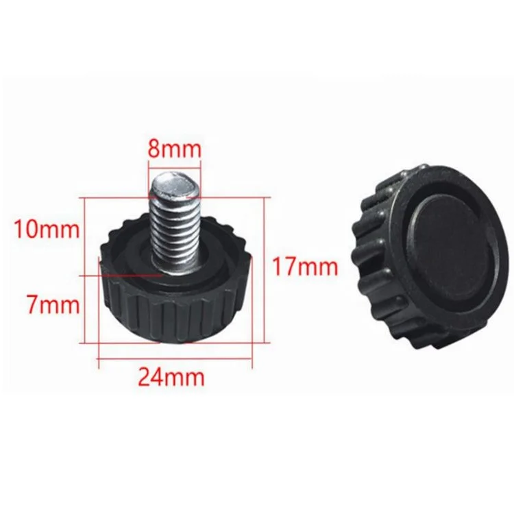 Индивидуальные нить выравнивания исправить Универсальный M8 Регулируемые Пластиковые ног гладкое скольжение