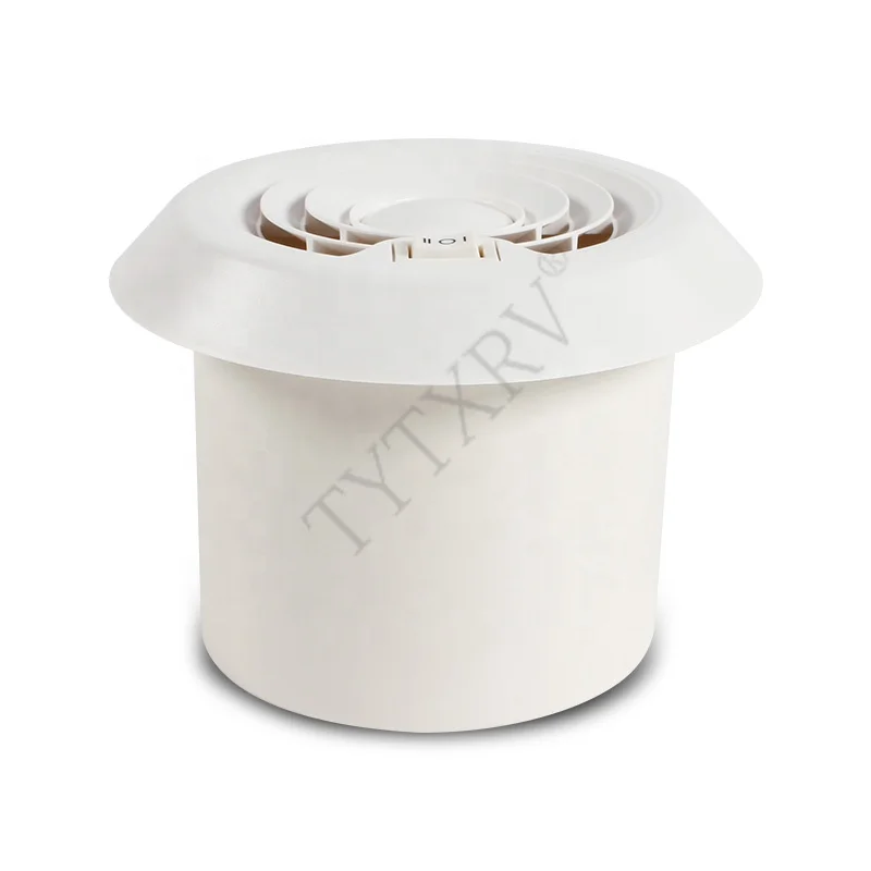 TYTXRV RV Accessories DC12V White Bidirectional Ventilation Fan Mushroom Head Roof Ceiling Vent Silent Caravan Exhaust Fan