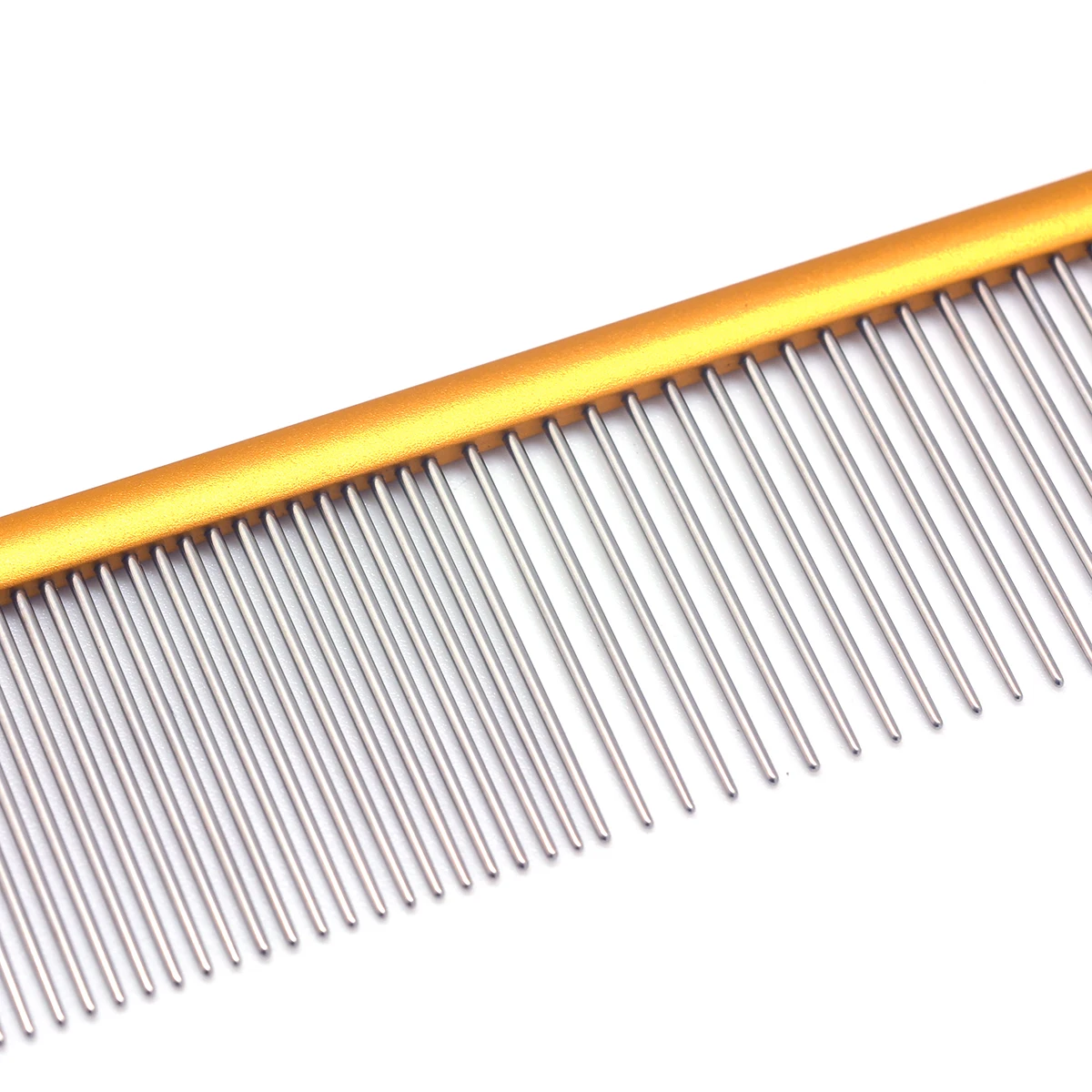 Baoli Poodle Grooming Comb Stainless Steel Pet Maltese Comb Teeth Wire Extra Large Rake For Parting With Long Handle